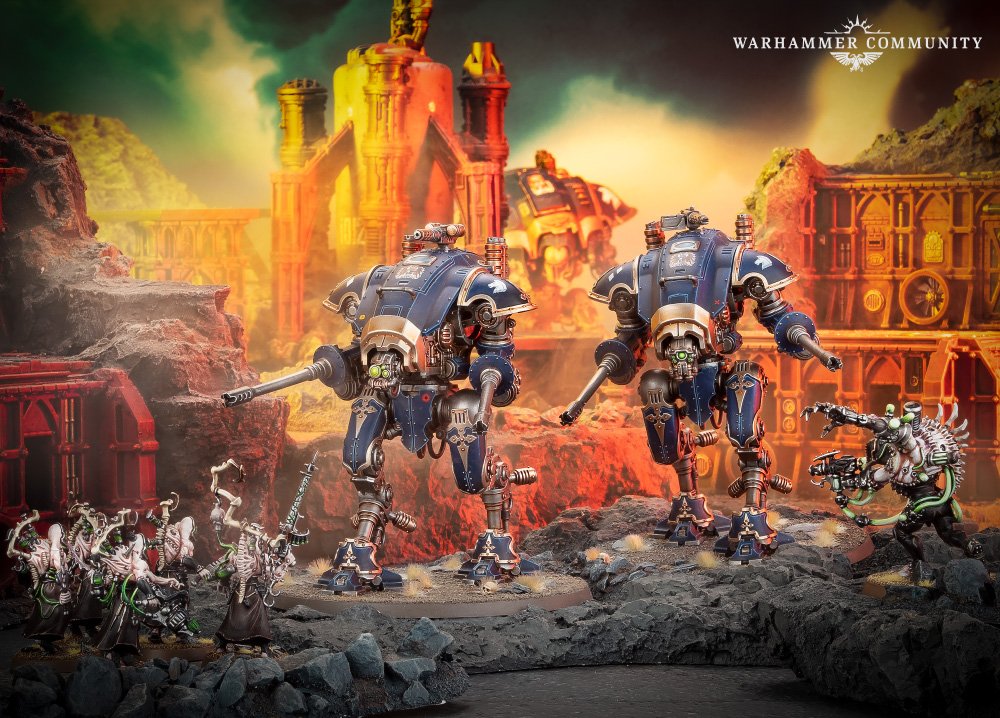 Warhammer 40K Imperial Knight Armigers cost less on the battlefield but still command your opponent's attention